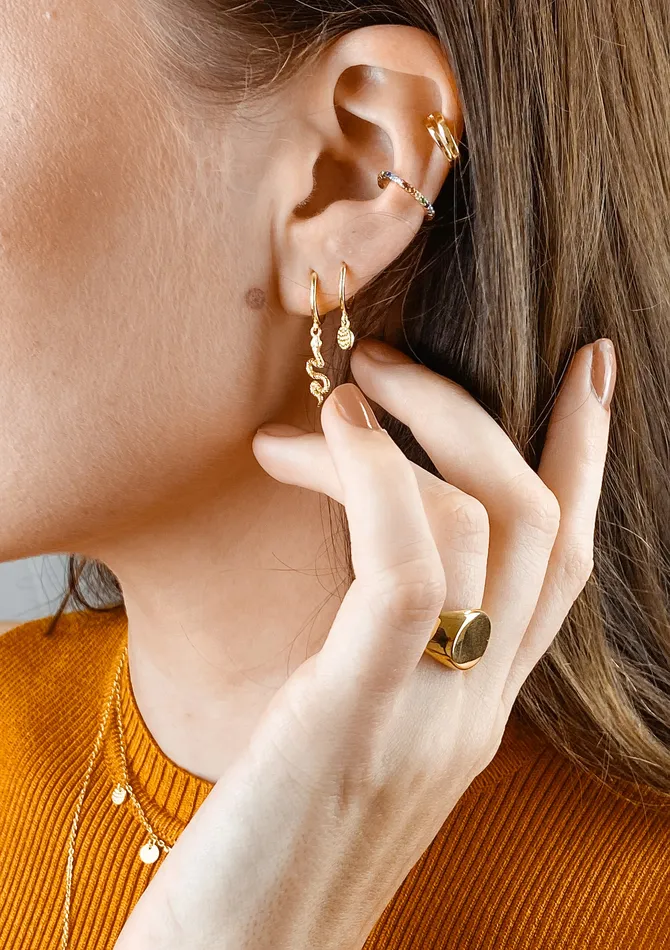 Textured Coin Huggie Earrings Sterling Silver Gold Hey Happiness Earrings Textured Coin Huggie Earrings Sterling Silver Gold Hey Happiness Earrings