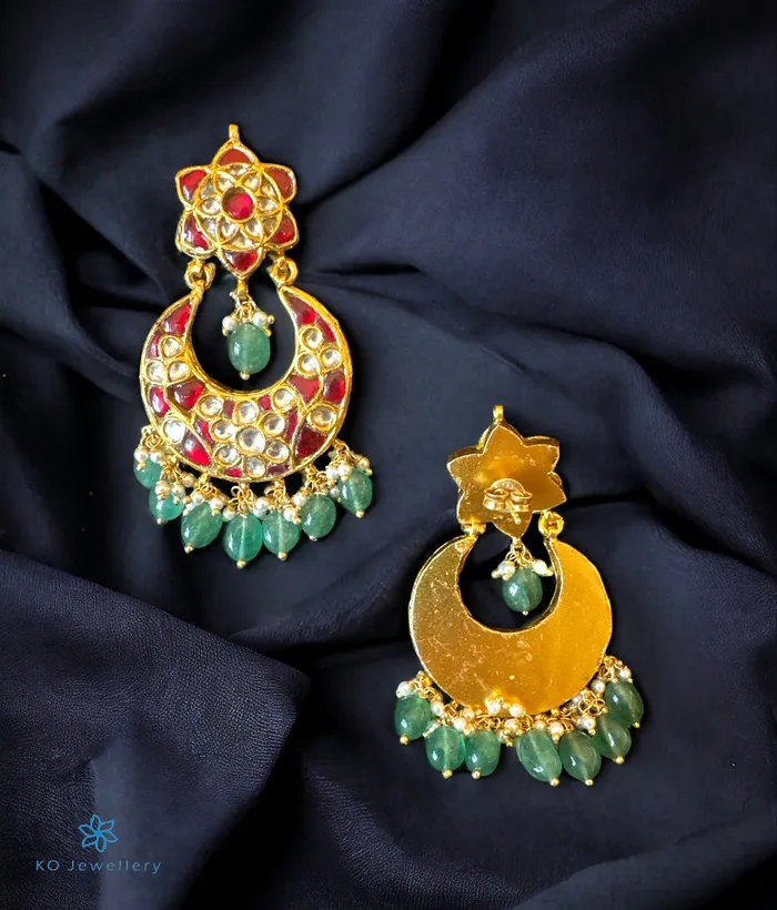 The Aysha Silver Kundan Earrings Kundan Earrings