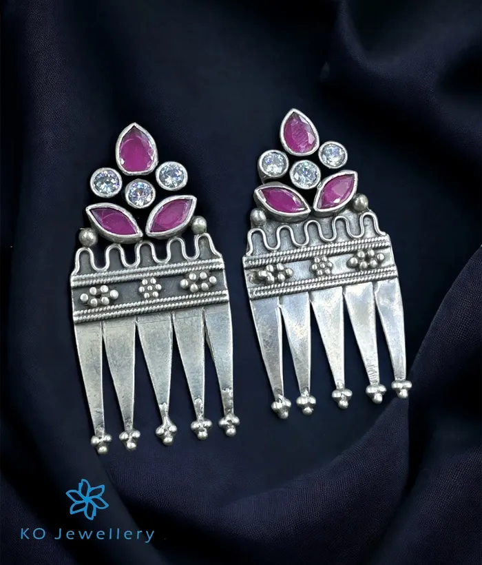The Maryam Silver EarStuds Jaipur Earrings