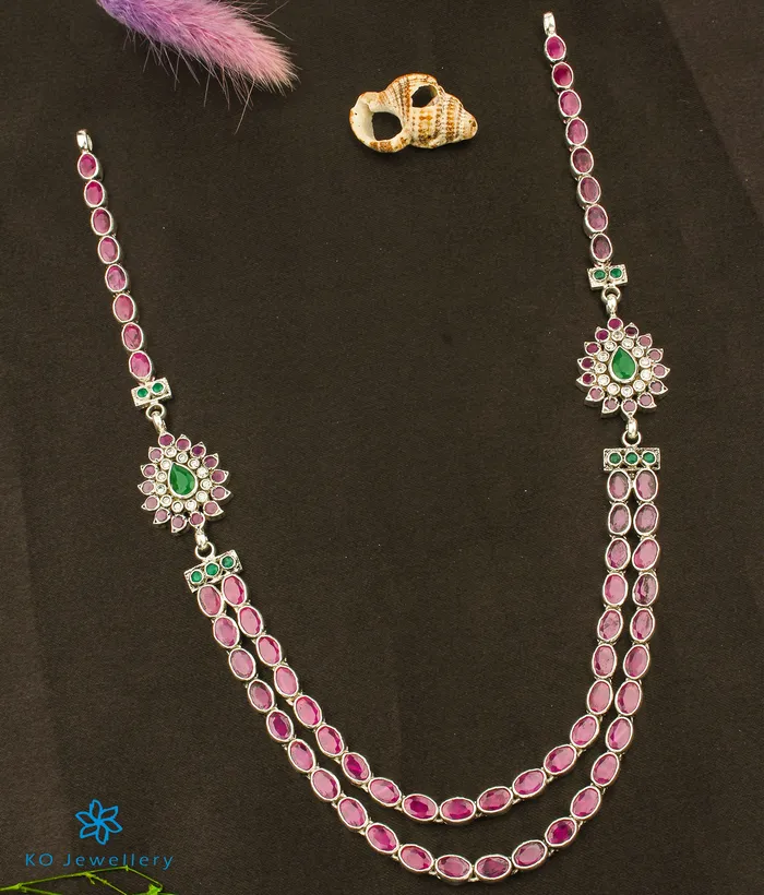 The Riddhima Silver Kemp Two layer Necklace Silversmith Necklaces