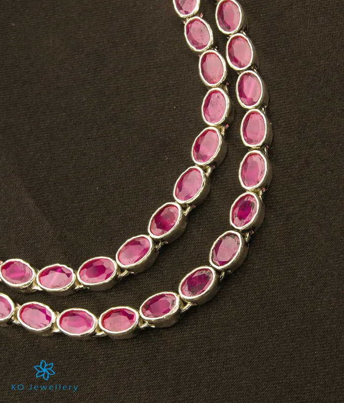 The Riddhima Silver Kemp Two layer Necklace Silversmith Necklaces