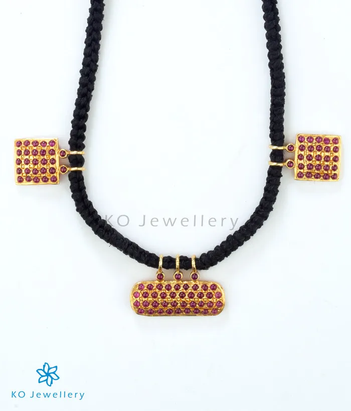 The Vidhi Silver Antique Thread Necklace Silversmith Necklaces