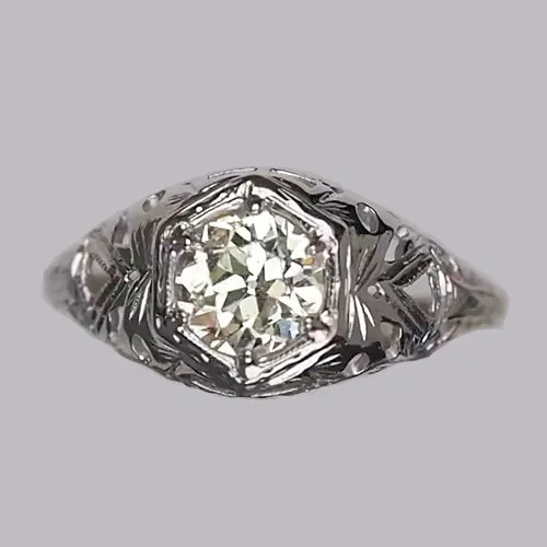 Vintage Style Solitaire Ring Round Old Mine Cut Natural Earth Mined Diamond 125 Carats HarryChadEntcom Rings Vintage Style Solitaire Ring Round Old Mine Cut Natural Earth Mined Diamond 125 Carats HarryChadEntcom Rings