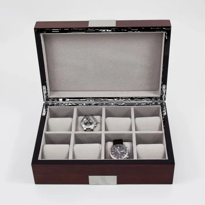 Watches Bey Berk Lacquered Walnut Wood 8 Watch Box Bey Berk Watches Bey Berk Lacquered Walnut Wood 8 Watch Box Bey Berk