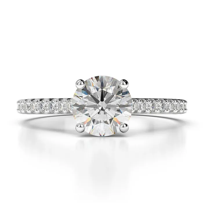 White Gold 290 Carats Natural Earth Mined Diamond Engagement Ring GB Rings White Gold 290 Carats Natural Earth Mined Diamond Engagement Ring GB Rings