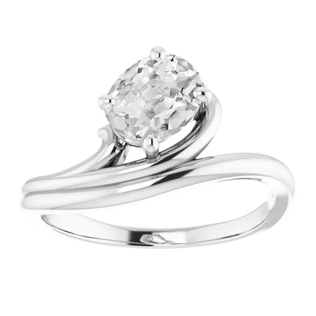 White Gold Oval Mined Diamond Old Cut Twisted Shank Ring 3 Carats HarryChadEntcom Rings White Gold Oval Mined Diamond Old Cut Twisted Shank Ring 3 Carats HarryChadEntcom Rings