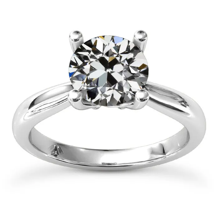 Womens Solitaire Ring Old Mine Cut Natural Earth Mined Diamond Prong Set 3 Carats HarryChadEntcom Rings Womens Solitaire Ring Old Mine Cut Natural Earth Mined Diamond Prong Set 3 Carats HarryChadEntcom Rings
