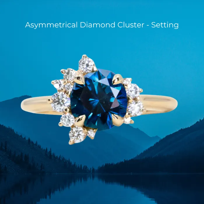 178CT ROUND GOMBE SAPPHIRE Design Specialist Curated Build Your Own Dream Ring Anueva Jewelry Rings