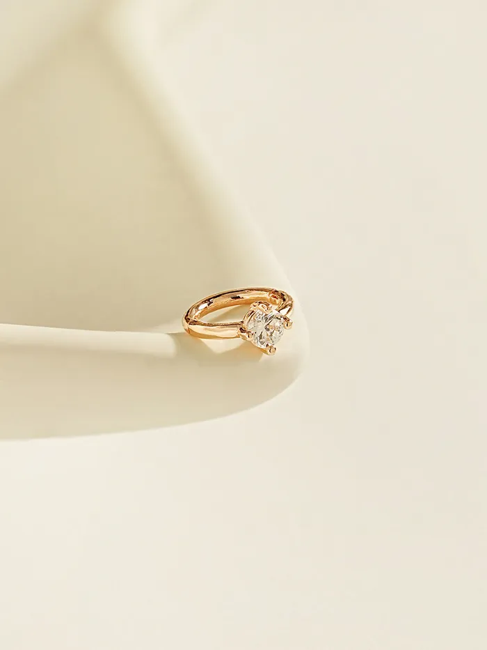 14K Gold Point Cubic Segment Clicker Cartilage Helix Hoop Earring 18G MinimalBijoux Earrings