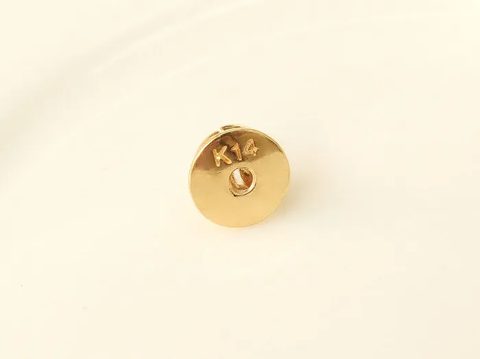 14K Gold White Blue Diamond Earring MinimalBijoux Earrings