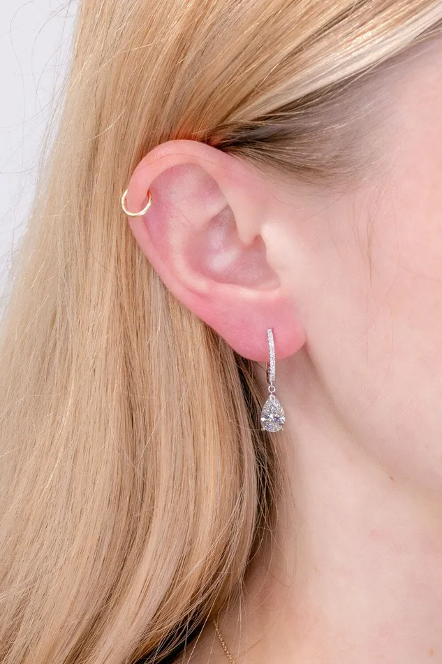 206ct FVS1 Lab Diamond Pear Drop Hoops Princess Bride Diamonds Earrings 206ct FVS1 Lab Diamond Pear Drop Hoops Princess Bride Diamonds Earrings