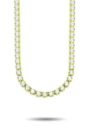 6MM DIAMOND BUTTERCUP TENNIS CHAIN IN GOLD NEW apollo31gold PreStyled Sets