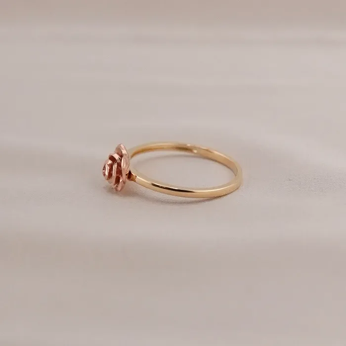 AB and J Rings 14k Gold Rose Ring AB and J Rings 14k Gold Rose Ring