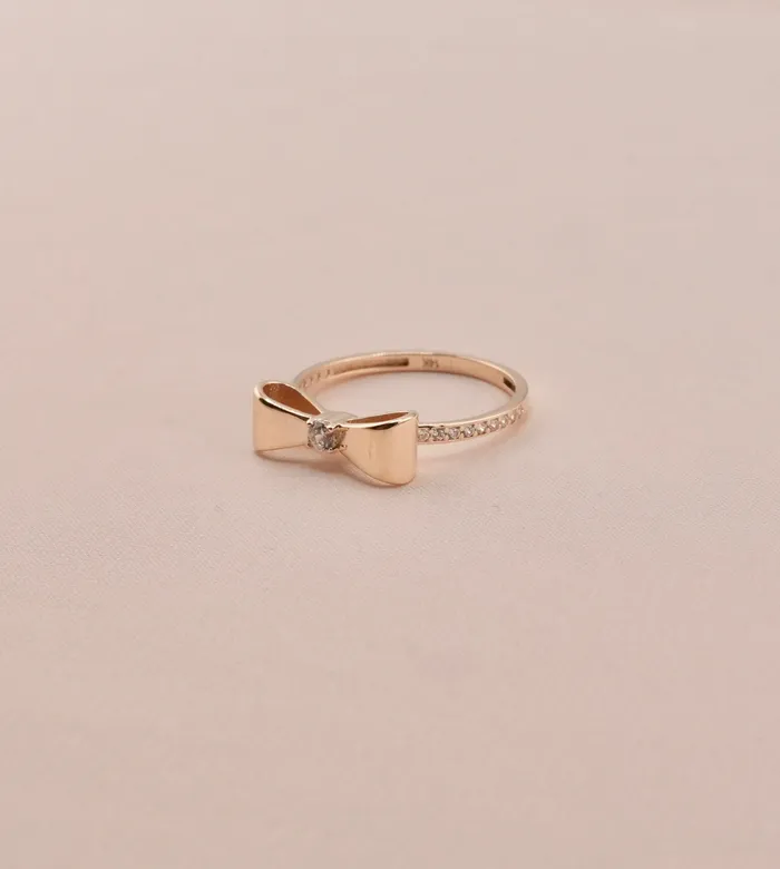 AB and J Rings 14K Gold Womens Bow Ring RG3037 AB and J Rings 14K Gold Womens Bow Ring RG3037