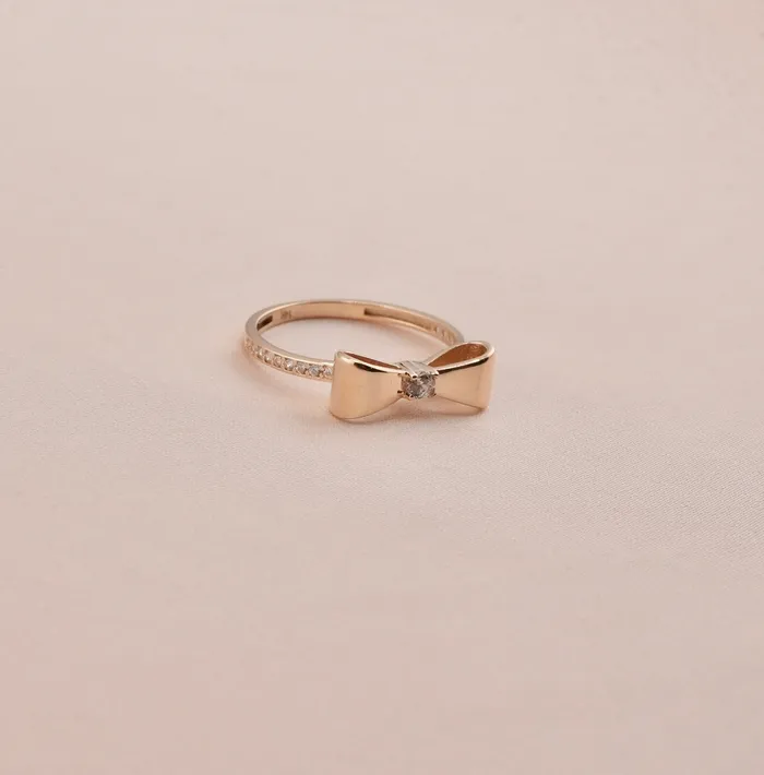 AB and J Rings 14K Gold Womens Bow Ring RG3037 AB and J Rings 14K Gold Womens Bow Ring RG3037