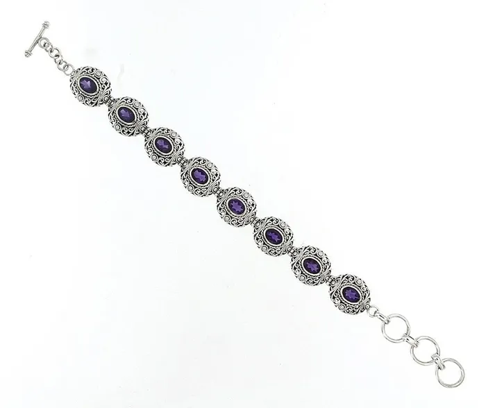 Bracelets Samuel B Clarice Bracelet Amethyst