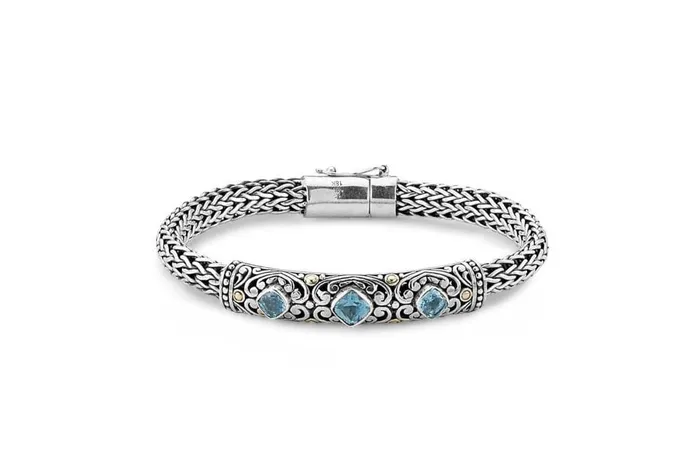 Bracelets Samuel B Trilang Bracelet Blue Topaz