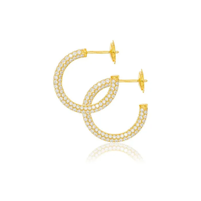 Cali Diamond Hoop Earrings IF Co Earrings