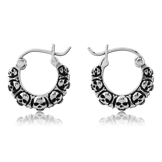 Chaotic Trading Skull Stainless Earrings Earrings
