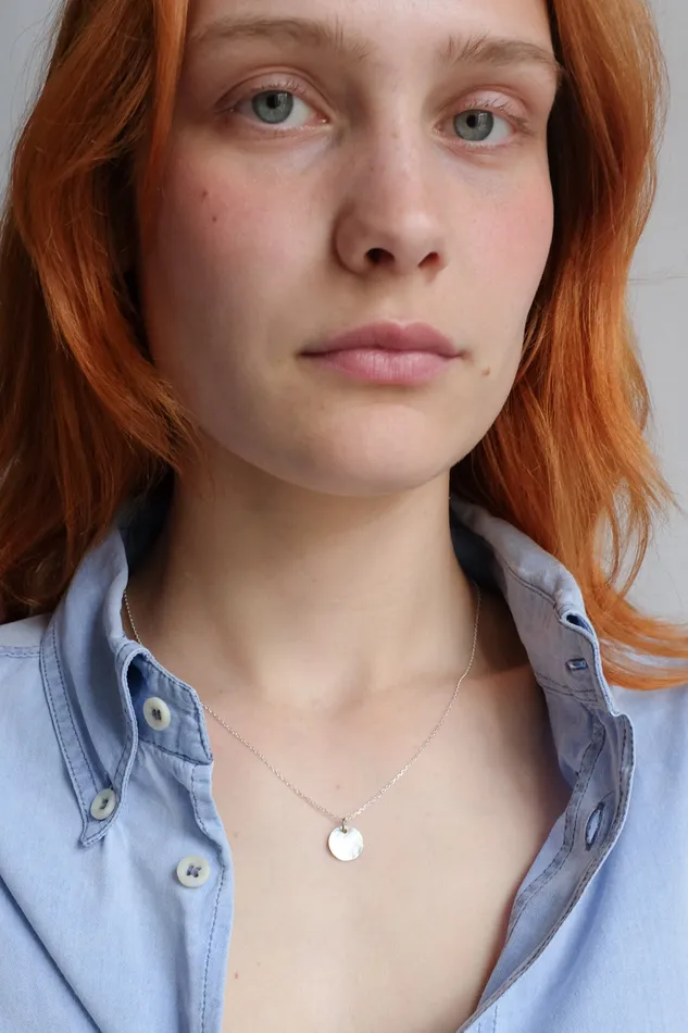 collectionno2 Necklaces MOTHER OF PEARL MEDALLION 925 NECKLACE