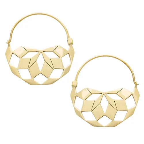 Diablo Organics Earrings Mandala Hoop Earrings by Diablo Organics