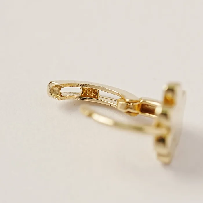 Earrings MinimalBijoux 14K 18K Jelly Paw Cartilage Hoop Earring