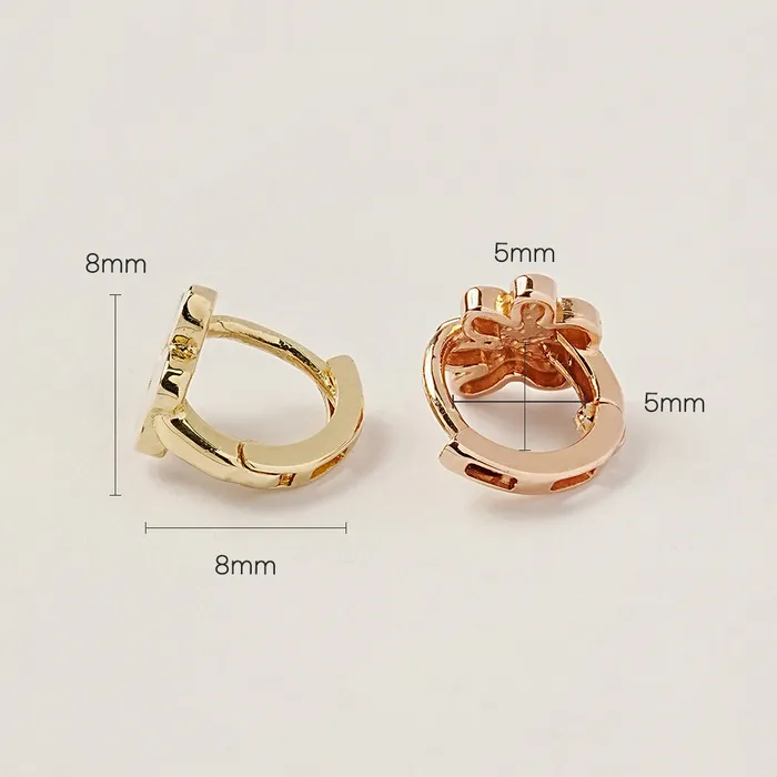Earrings MinimalBijoux 14K 18K Jelly Paw Cartilage Hoop Earring