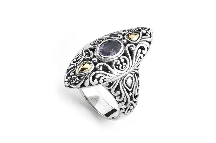 Elea Ring Amethyst Samuel B Rings