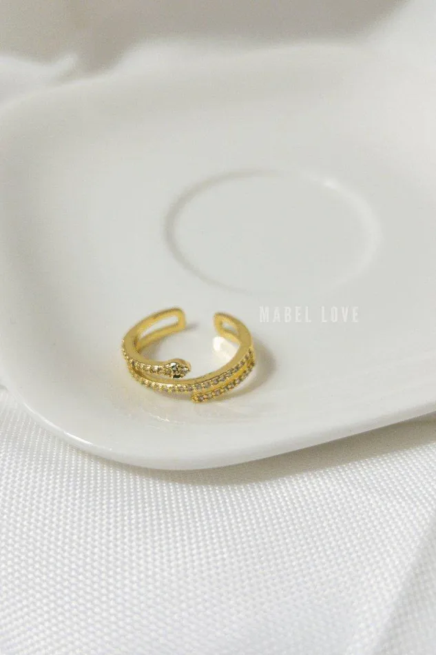 Green Eye Snake Ring Mabel Love Boutique Rings