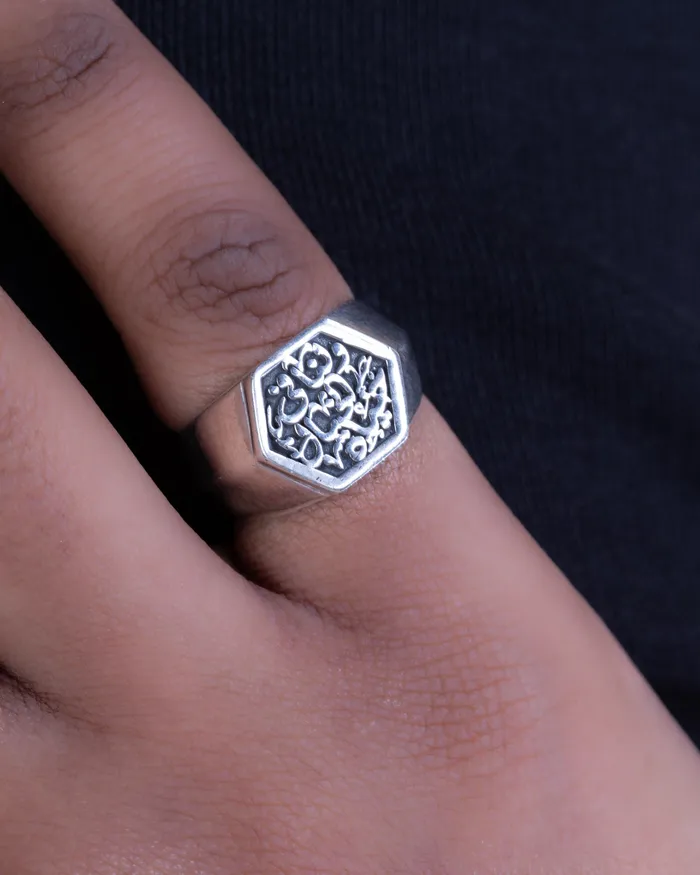 Hexagon Khayal 02 Pinky Ring KOAY Silver Store Rings