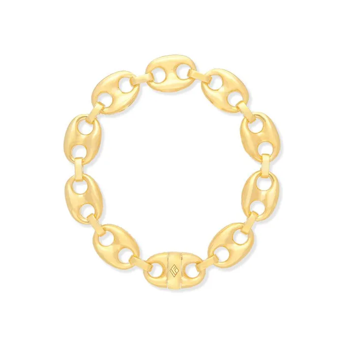 IF Co Bracelets Gold Ocean Link Bracelet 13mm IF Co Bracelets Gold Ocean Link Bracelet 13mm