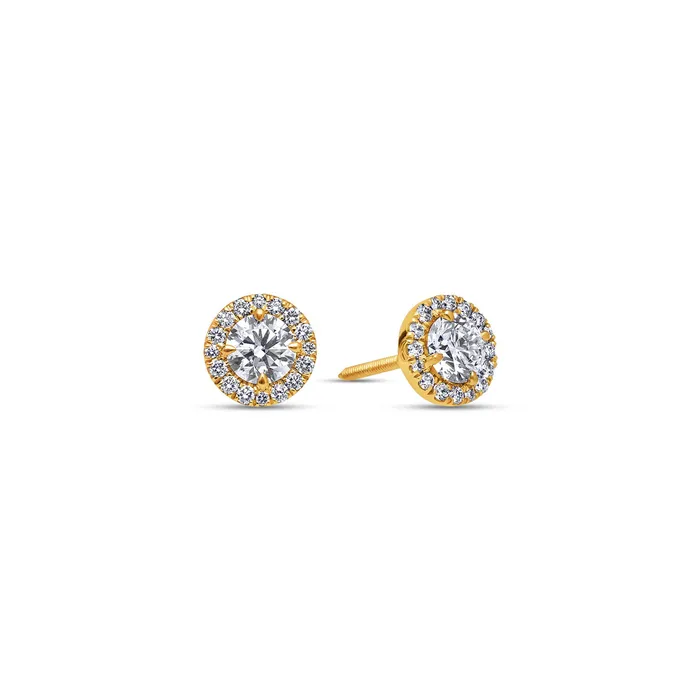 IF Co Earrings Elle Diamond Stud Earrings 070 Carat Total