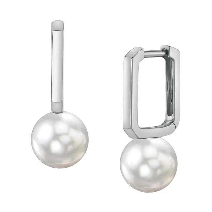 Japanese Akoya Pearl Huggie Susie Earrings SPT Earrings