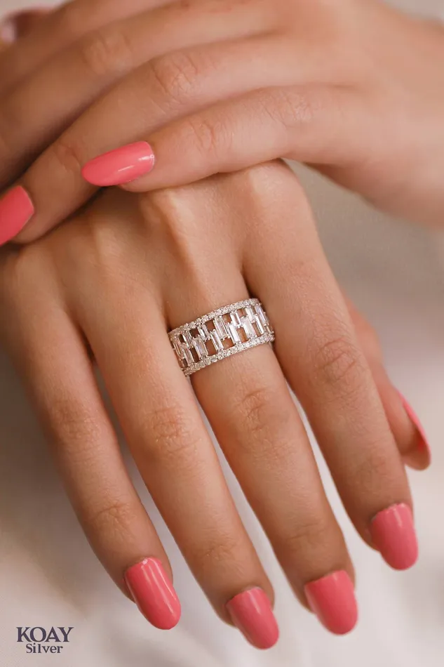 KOAY Silver Store Rings Zircon 09 Ring