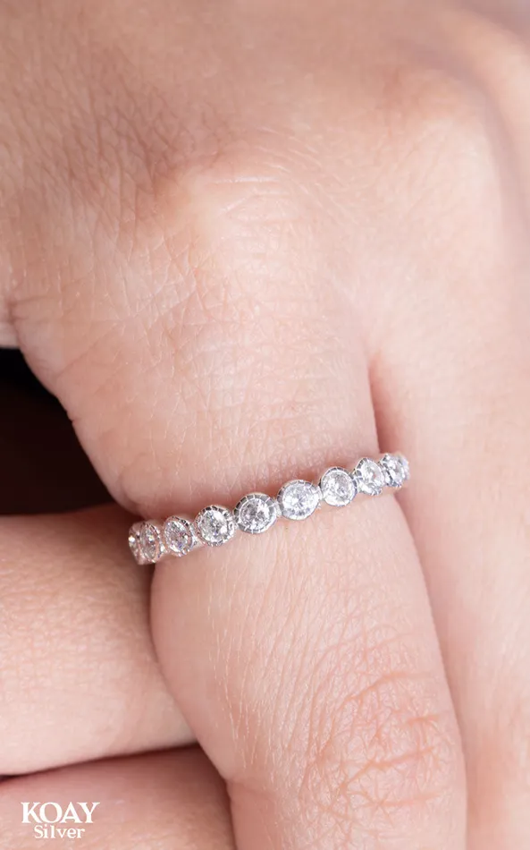 KOAY Silver Store Zircons 088 Ring Rings KOAY Silver Store Zircons 088 Ring Rings