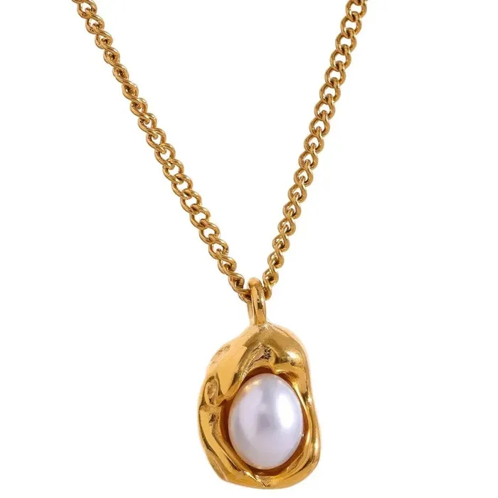 Mabel Love Co Necklaces Baroque Pearl Pendant Necklace