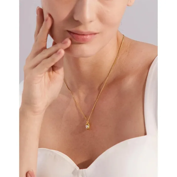 Mabel Love Co Necklaces Baroque Pearl Pendant Necklace