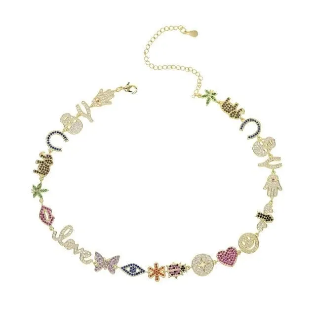 Mabel Love Co Necklaces Flower Charm Necklace