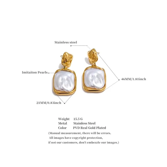 Mabel Love Co Pearlescent Dangle Earrings Earrings