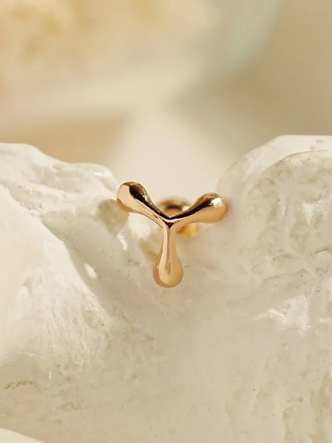 MinimalBijoux 14K Gold Boomerang Cartilage Earring 20G Earrings