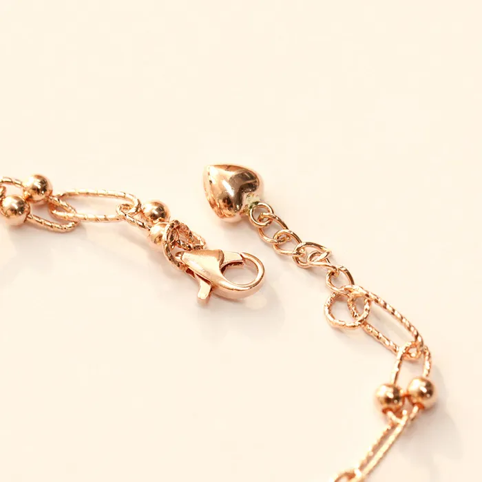 MinimalBijoux Bracelets 14K 18K Gold Antique Twist Round Ball Bracelet
