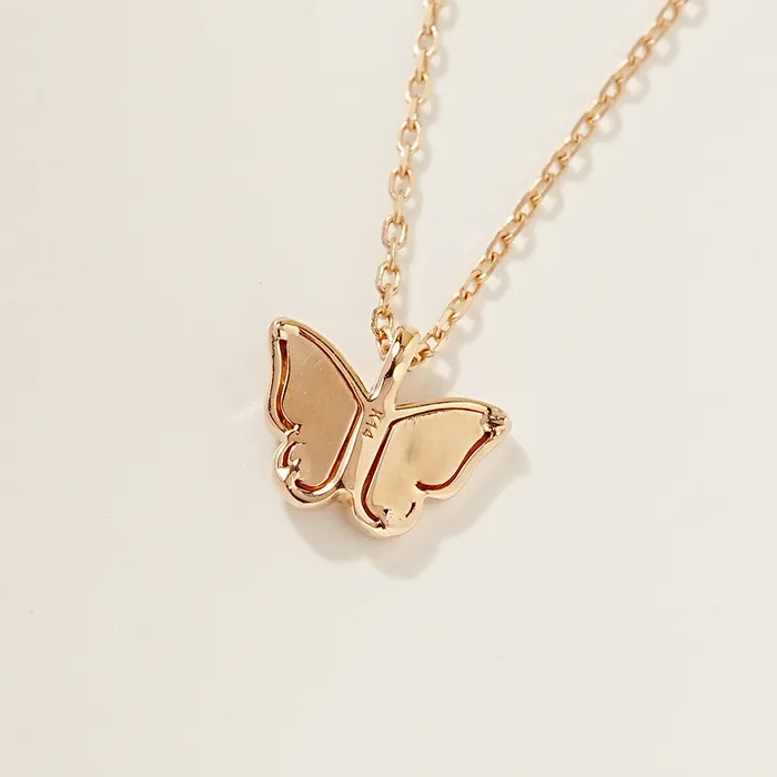 MinimalBijoux Necklaces 14K 18K Gold Sweet Butterfly Necklace