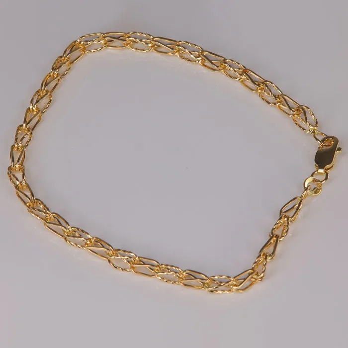 Moriartys Gem Art 14K Yellow Gold Chain Bracelet Bracelets