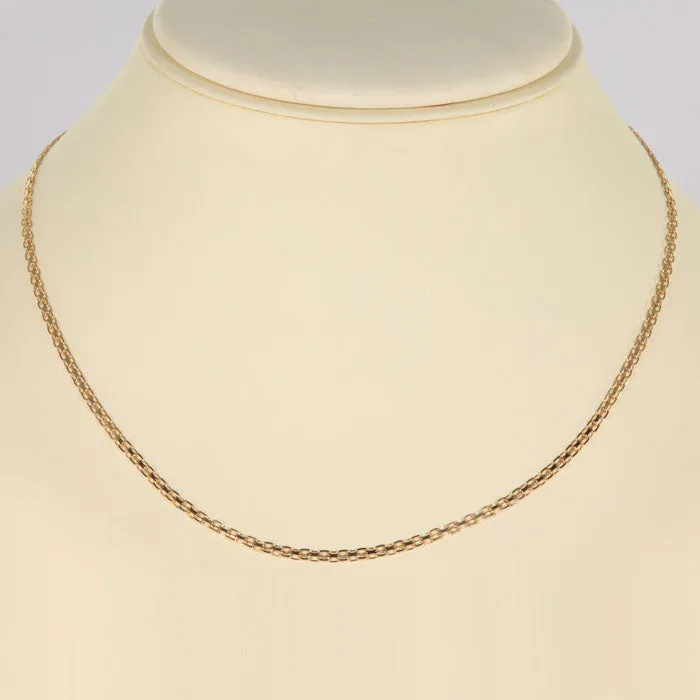 Moriartys Gem Art 14K Yellow Gold Double Link Necklace Necklaces