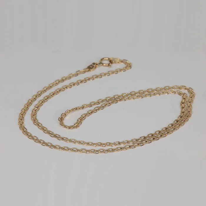 Moriartys Gem Art 14K Yellow Gold Double Link Necklace Necklaces