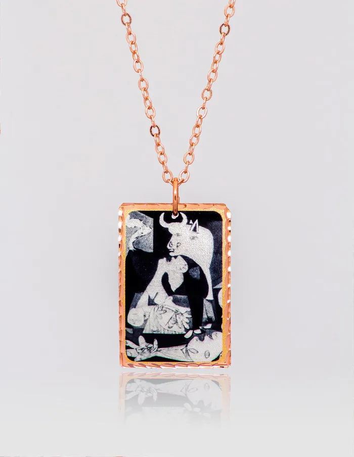 Necklaces artuckycom Pablo Picasso Guernica Necklace