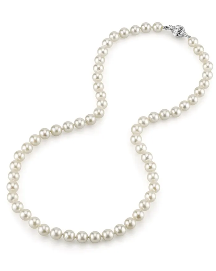 Necklaces SPT White Japanese Akoya Choker Length Pearl Necklace 6570mm AAA Quality Necklaces SPT White Japanese Akoya Choker Length Pearl Necklace 6570mm AAA Quality