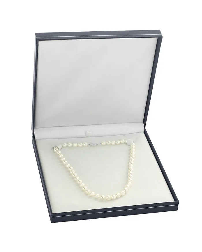 Necklaces SPT White Japanese Akoya Choker Length Pearl Necklace 6570mm AAA Quality