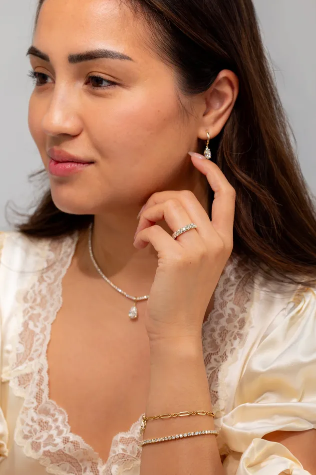Princess Bride Diamonds Rings 4mm Core Pav Lab Diamond Ring
