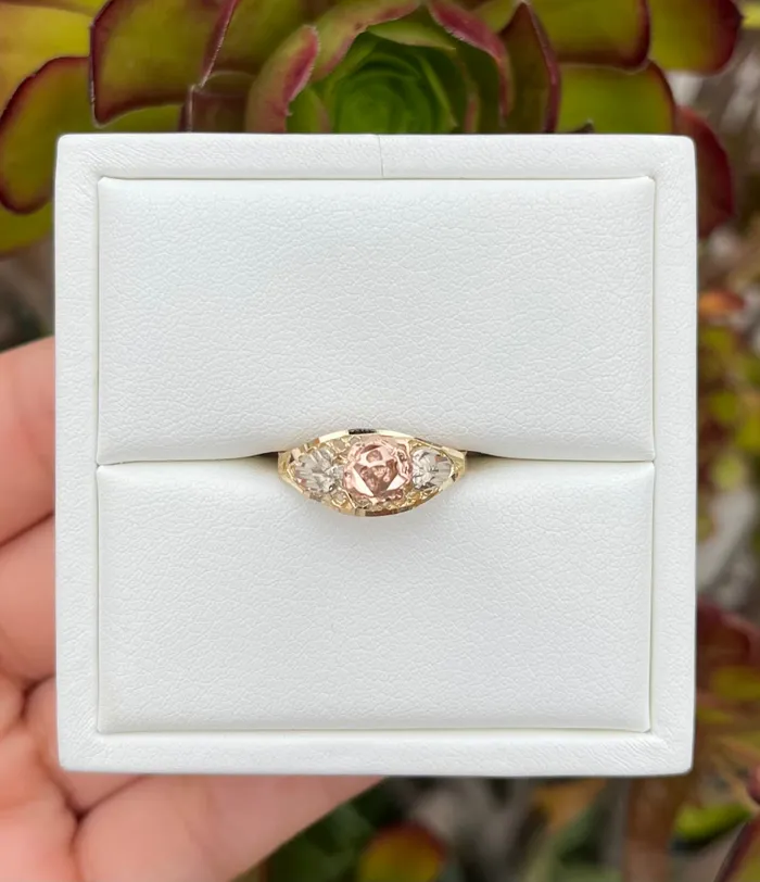 Rings AB and J jewelry 14k Gold Womens Rose Ring